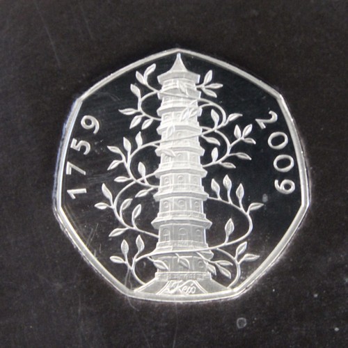 264 - 2009 Royal Mint Executive 12-coin proof set including the iconic Kew Gardens 50p. Coins as struck wi... 