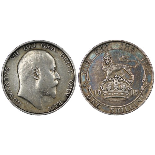 139 - 1905 Shilling, Edward VII. The key date 20th century shilling, scarce in all grades above Fine. Once... 