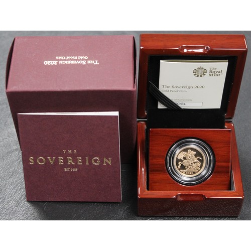 204 - 2020 Proof gold sovereign, Elizabeth II. GR privy in exergue commemorating the 200th anniversary of ... 