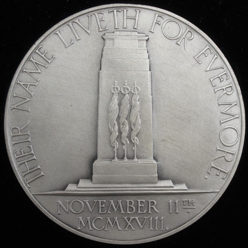 14 - 1920 Silver Medal by C.L. Doman commemorating the unveiling of the Cenotaph in London. Obv. The Ceno... 