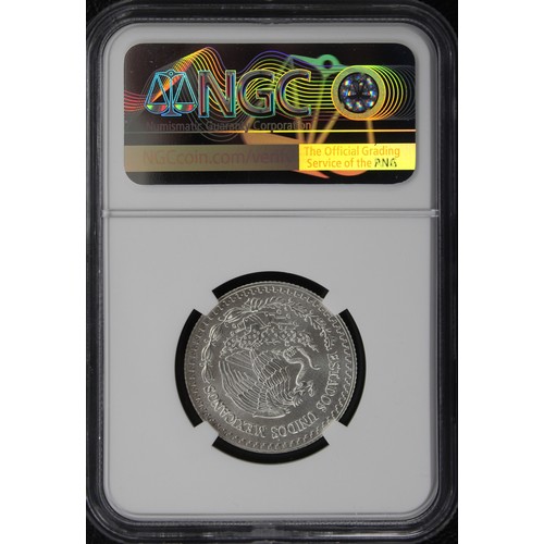 313 - Mexico, NGC MS69 2014 ¼ onza silver Libertad. nFDC/FDC. Vibrant. [KM #611]