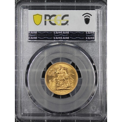 106 - 1964 Sovereign, PCGS MS65, Elizabeth II. Obverse portrait by Mary Gillick. UNC with much lustre. [Ma... 