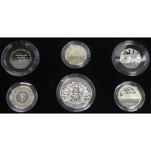 301 - 2023 Royal Mint 5-coin premium proof commemorative coin set, Charles III. The set features the £5 ce... 