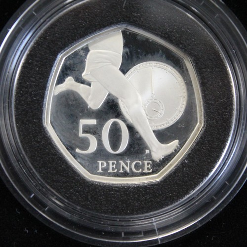 253 - 2019 Silver proof 50 Years of the 50p Culture Set, Elizabeth II. Includes the 2019 Kew Gardens as we... 