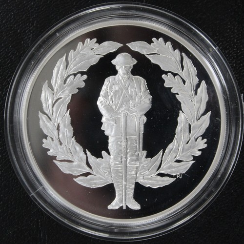 227 - 2017 Silver proof 5oz £10, Elizabeth II. Commemorating the 100th Anniversary of WWI and featuring 