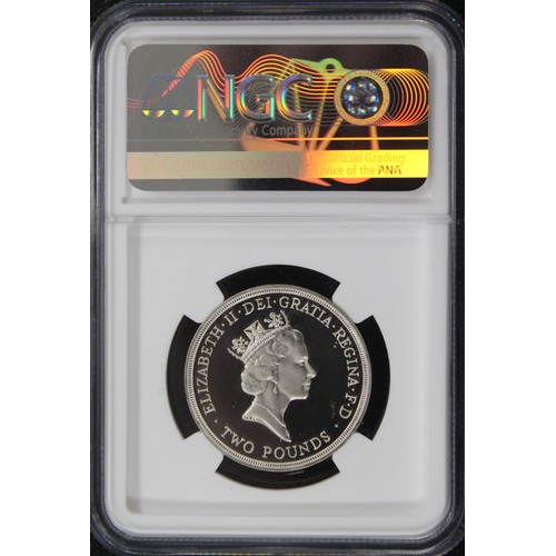 265 - PF70 Ultra Cameo 1994 silver piedfort proof £2 coin, Elizabeth II. Struck to commemorate the 300th A... 