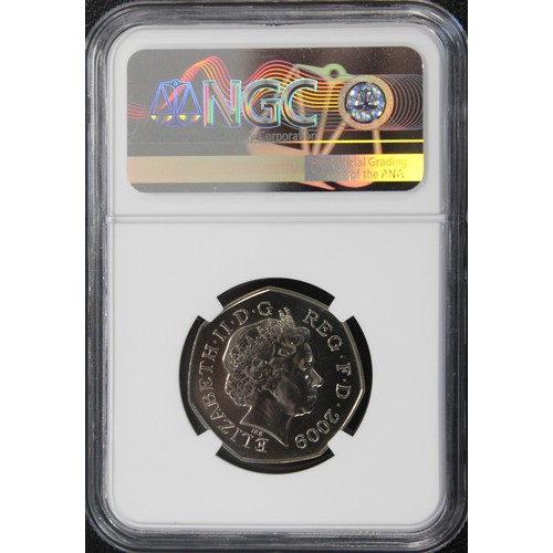 12 - 2009 Blue Peter Olympic 50p, NGC MS69, Elizabeth II. Highly desirable coin, minted in celebration of... 