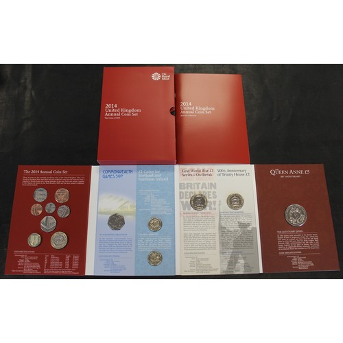 292 - 2014 14-coin brilliant uncirculated annual set featuring both definitive and commemorative issues in... 