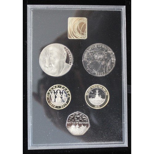 293 - 2015 Royal Mint 6-coin Commemorative Edition proof set including Trinity House £2 & Queen Anne £... 