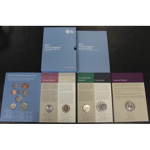 298 - 2017 13-coin brilliant uncirculated annual set featuring both definitive and commemorative issues in... 