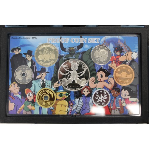 317 - Japan, 2003 Birth of Astro Boy proof set with commemorative silver medal struck by the Japan Mint. S... 