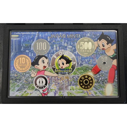 331 - Japan, 2003 Birth of Astro Boy proof set with commemorative silver medal struck by the Japan Mint. A... 