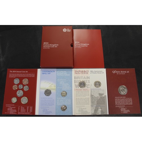 271 - 2014 14-coin brilliant uncirculated annual set featuring both definitive and commemorative issues in... 