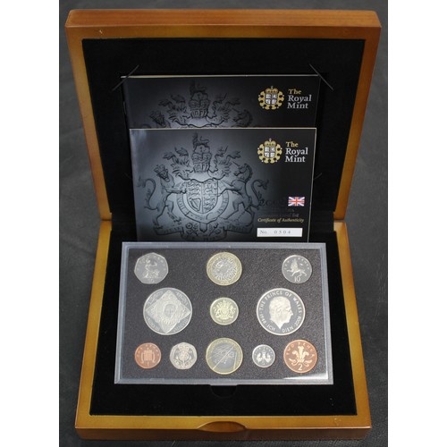 286 - 2008 Royal Mint Executive 11-coin proof set including Elizabeth I commemorative £5 coin and London O... 