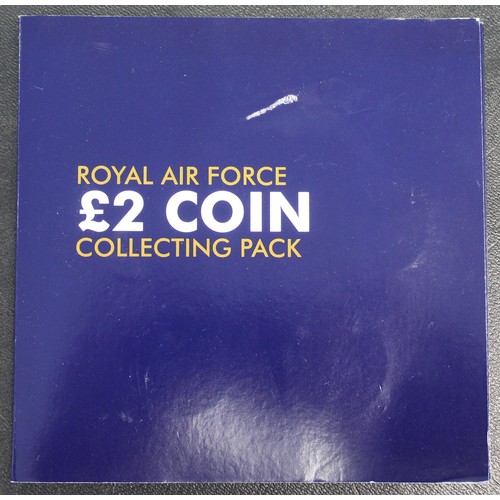 274 - 2018 £2 coin RAF set Elizabeth II. Presented in Change Checker holder with all showing signs of some... 