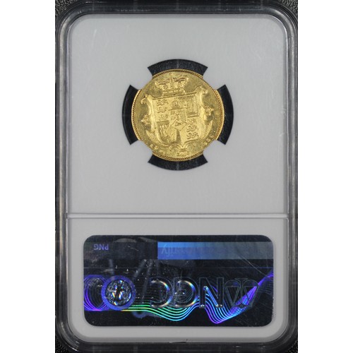 100 - 1836 Sovereign, NGC AU55, William IV. Obv. bare head facing right. Rev. crowned shield. gVF, the rev... 