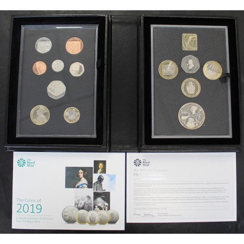 275 - 2019 Royal Mint 13-coin proof set, Collectors Edition, featuring the Samuel Pepys, Wedgewood & D... 