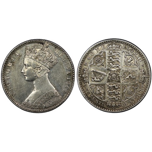 110 - 1849 Florin, Victoria. The so-called 