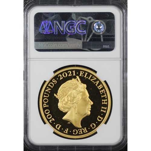 172 - NGC PF70 Ultra Cameo 2021 The Who 2oz gold proof £200, Elizabeth II. Part of the Music Legends serie... 