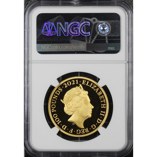 171 - NGC PF70 Ultra Cameo 2021 The Who 1oz gold proof £100, Elizabeth II. Part of the Music Legends serie... 