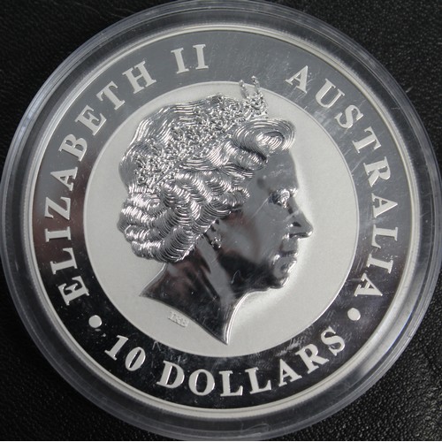 293 - Australia, 2012 10oz silver Koala $10. A few minor surface marks, aUNC. Complete with original capsu... 