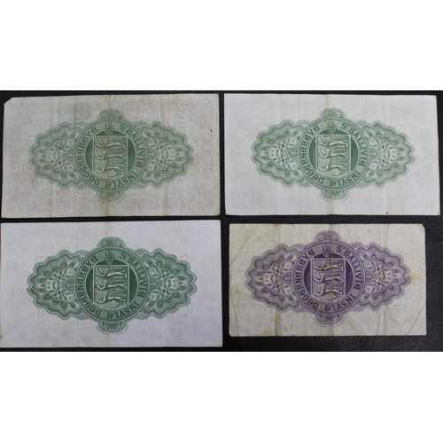 15 - Guernsey, a small selection of banknotes (4) comprising £1 1st September 1957, £1 1st June 1959, £1 ... 