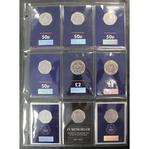 226 - A small assortment of BUNC coins (28) comprising 2002 Commemorative 5-coin set, 2019 Military 5-coin... 