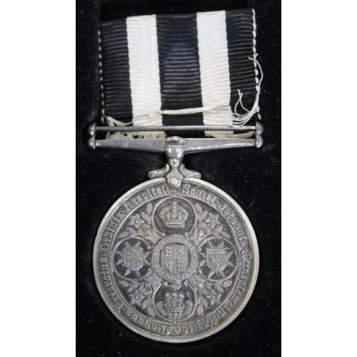 22 - Sri Lanka Police First Aid Medal awarded to Superintendent J. T. Ward (Bradford) in 1922. The medal ... 