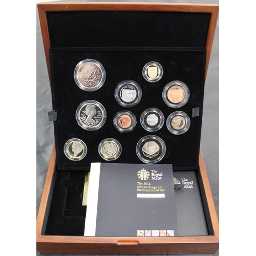 270 - 2012 Royal Mint 11-coin premium proof set featuring the Charles Dickens £2 coin and Diamond Jubilee ... 