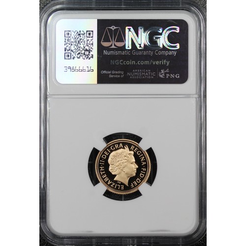 172 - NGC PF70 Ultra Cameo 2012 Proof half sovereign, Elizabeth II. Special reverse with stylised St. Geor... 