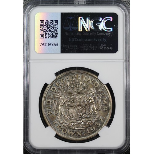 139 - 1937 Proof Crown, NGC PF62, George VI. Mottle toned and a little harshly graded in our opinion. aUNC... 