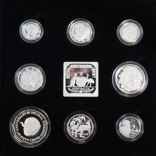 296 - Australia, an assortment of silver proof coins and sets (3) comprising 1991 