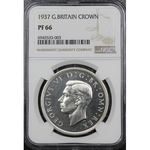 93 - 1937 Proof Crown, NGC PF66, George VI. A high quality example free from any notable surface marks or... 