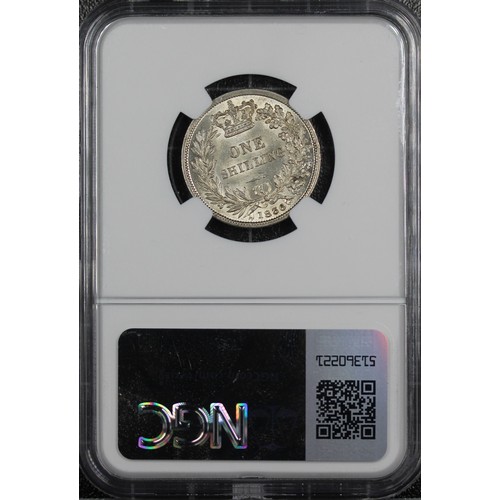 105 - 1836 Shilling, NGC MS62, William IV. Obv. bare head facing right with W.W. incuse in block, Rev. cro... 