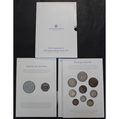 281 - 2023 The Coronation of King Charles III Celebration Coinage Collection. Includes a set of circulatio... 