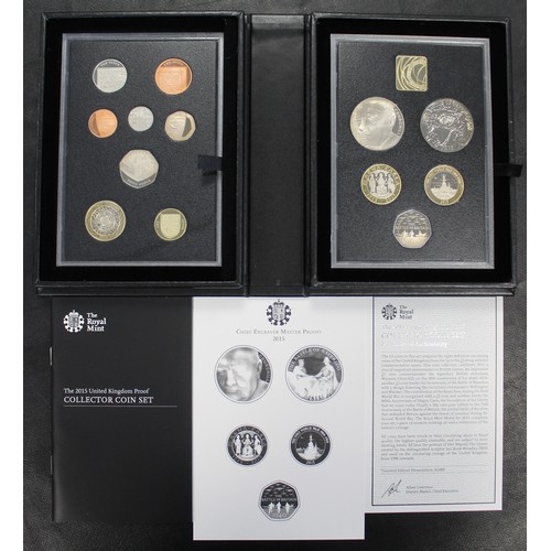 275 - 2015 Royal Mint Collectors Edition 13-coin proof set featuring the Churchill & Battle of Waterlo... 