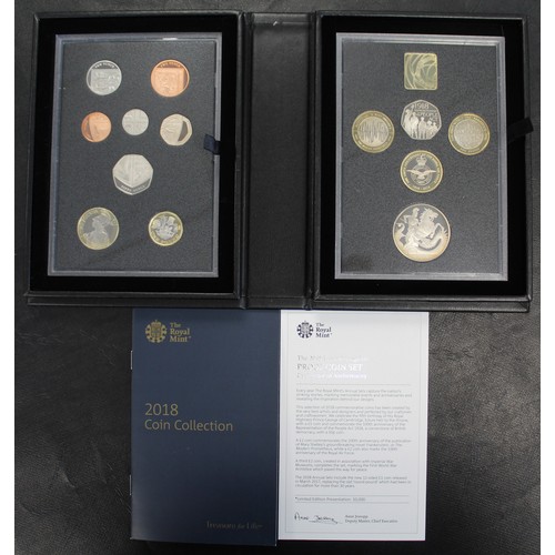 278 - 2018 Royal Mint 13-coin proof set, Collectors Edition, featuring the Frankenstein £2 & Prince Ge... 