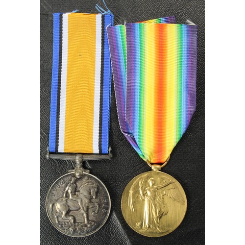 328 - A pair of WWI medals in the name of Gunner L. H. C. Strafford, Royal Artillery, service number 77589... 