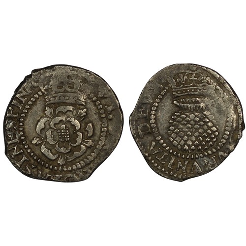 14 - James I (1603-1625) penny, third coinage. mm. two pellets. Fine or better. [0.96g, N.2128, S.2672]... 