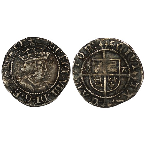 11 - Henry VIII (1509-1547) half groat, mm uncertain, c.1532. Obv with side portrait, rev. CIVITAS CANTOR... 