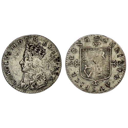 42 - Charles II undated maundy penny (ND, 1660-1662), second issue with no inner circle, obverse legend s... 