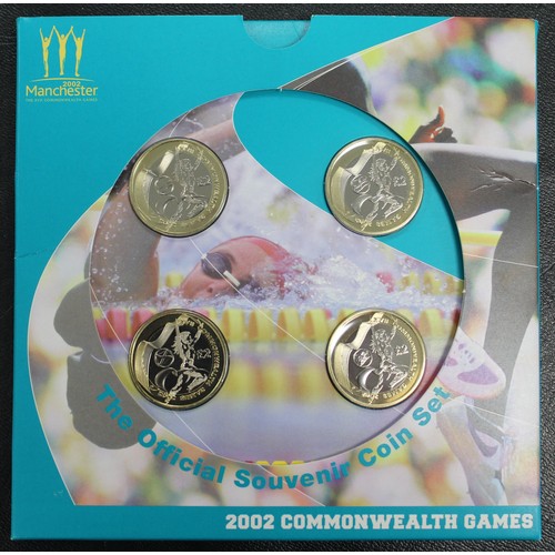 234 - BUNC 2002 Commonwealth Games £2 coin set. Outer sleeve split at seam. All coins as struck.