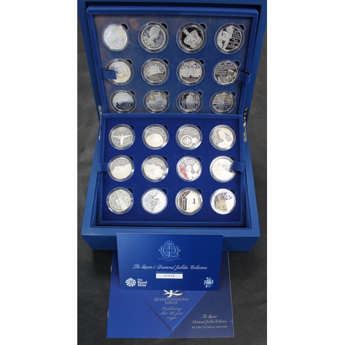 269 - 2012 Diamond Jubilee 24-coin silver proof set comprising issues from the UK and the Commonwealth dep... 