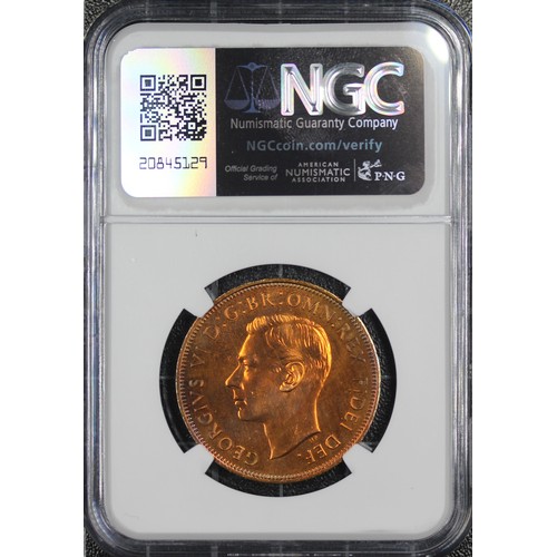 38 - 1951 Proof penny, NGC PF64 RB, George VI. Originally part of the Festival of Britain proof set. UNC/... 