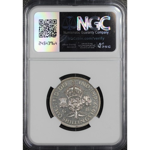 108 - 1937 Proof Florin, NGC PF65, George VI. A bold and eye-catching example. Choice UNC. [ESC 957, Bull ... 