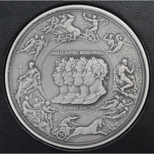 346 - The Benedetto Pistrucci Waterloo Medal struck in 2015 for the 200th Anniversary of the Battle. Finis... 