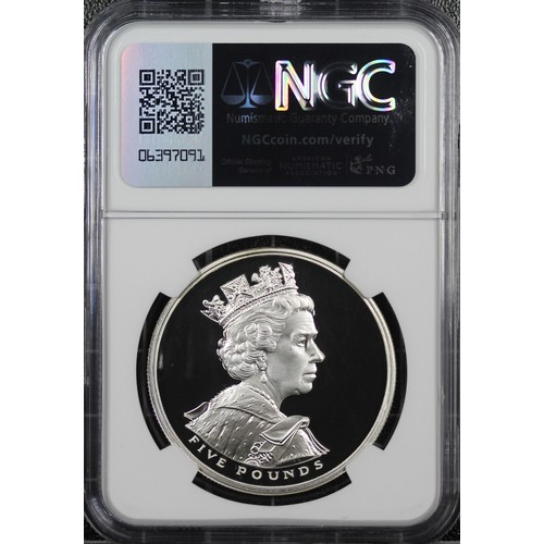 269 - NGC PF70 Ultra Cameo 2002 silver proof £5 coin, Elizabeth II. Struck to commemorate the Golden Jubil... 