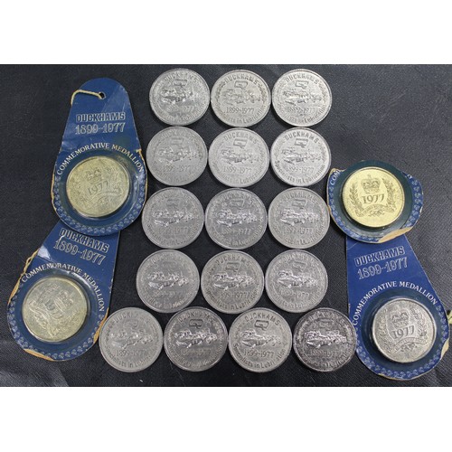 366 - A collection of 20 Silver Jubilee Duckhams Oil medals including 3½ in original pack. Ideal for the r... 