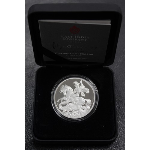 361 - St. Helena, 2023 silver 1oz £1 featuring St. George & the Dragon by William Wyon for the Prince ... 