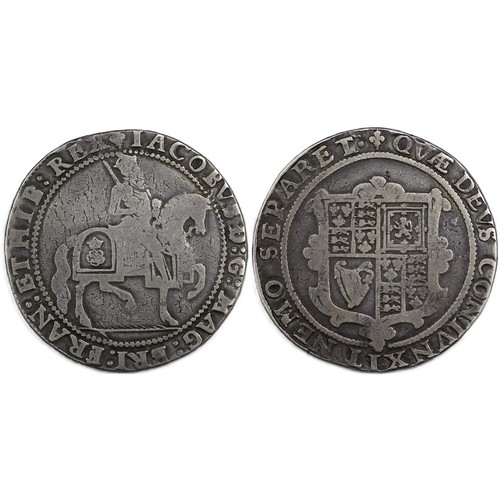 21 - James I (1603-1625) crown, mm. lis, c.1623-1624. Third coinage. Stop after SEPARET in reverse legend... 